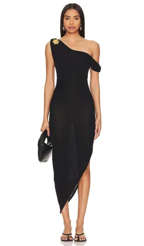 Asta Resort Louisa Broach Dress in Black
