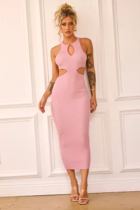 At First Sight Midi Dress - Blush