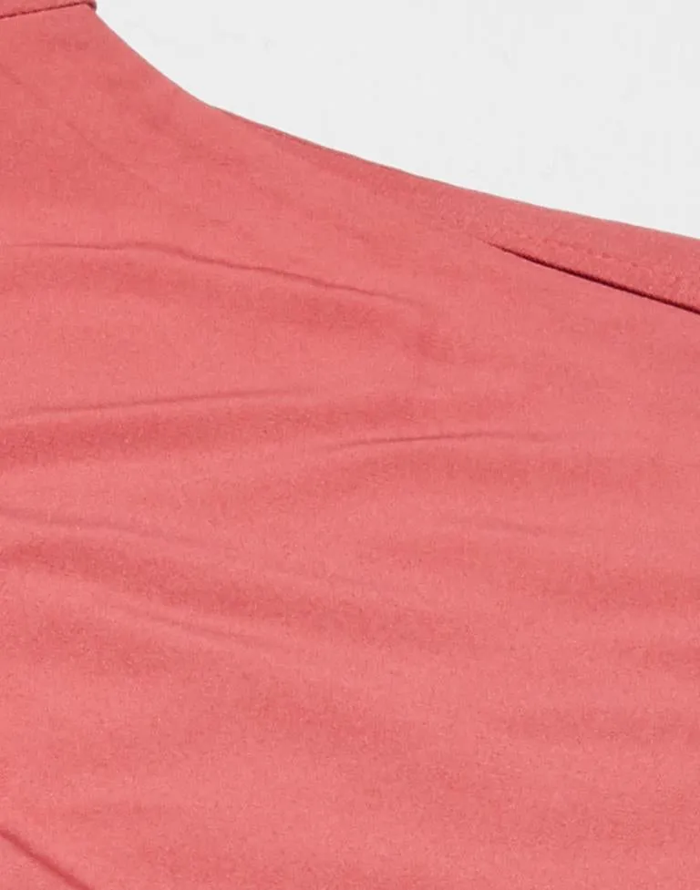 Coral Frilled Dress