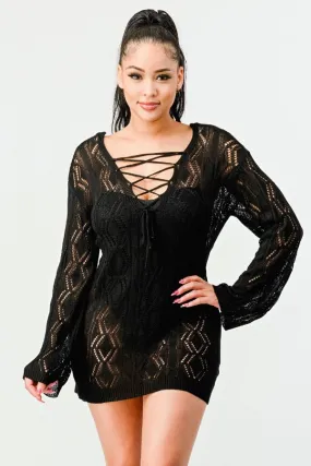 Crochet Dream Mini Dress