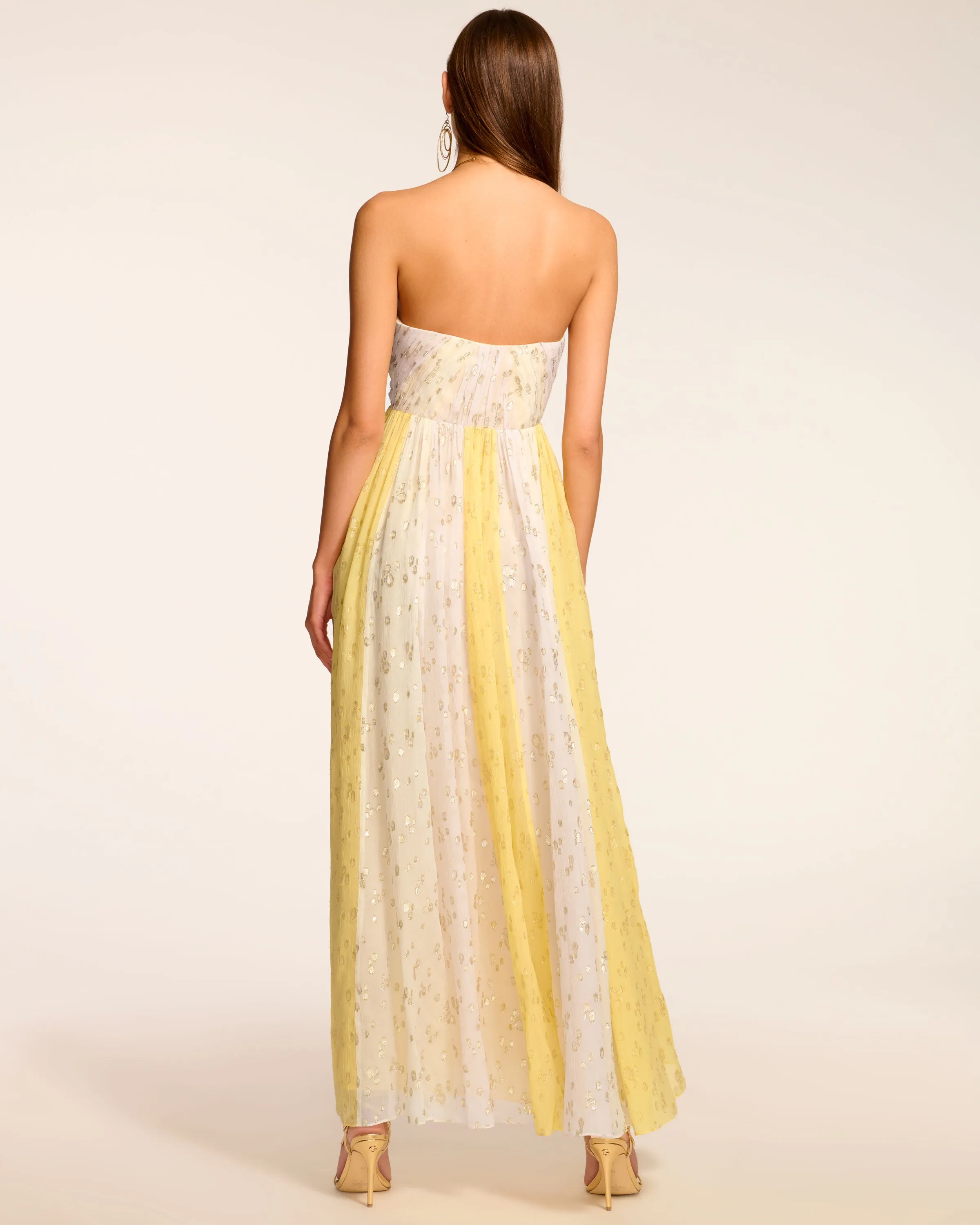 Demi Strapless Jacquard Gown