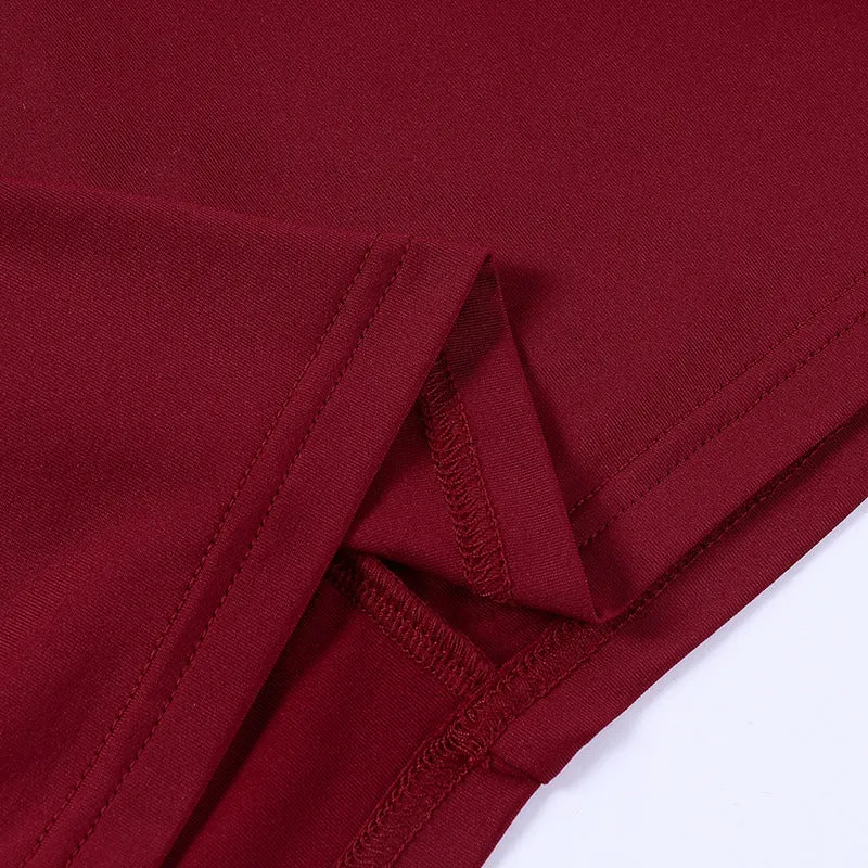 Draped Collar Knitted Slip Dress