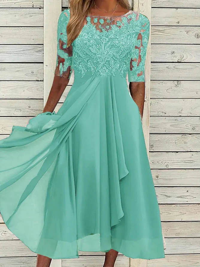 Elegant Mother Of The Bride Wedding Guest Dress