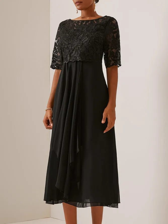Elegant Mother Of The Bride Wedding Guest Dress