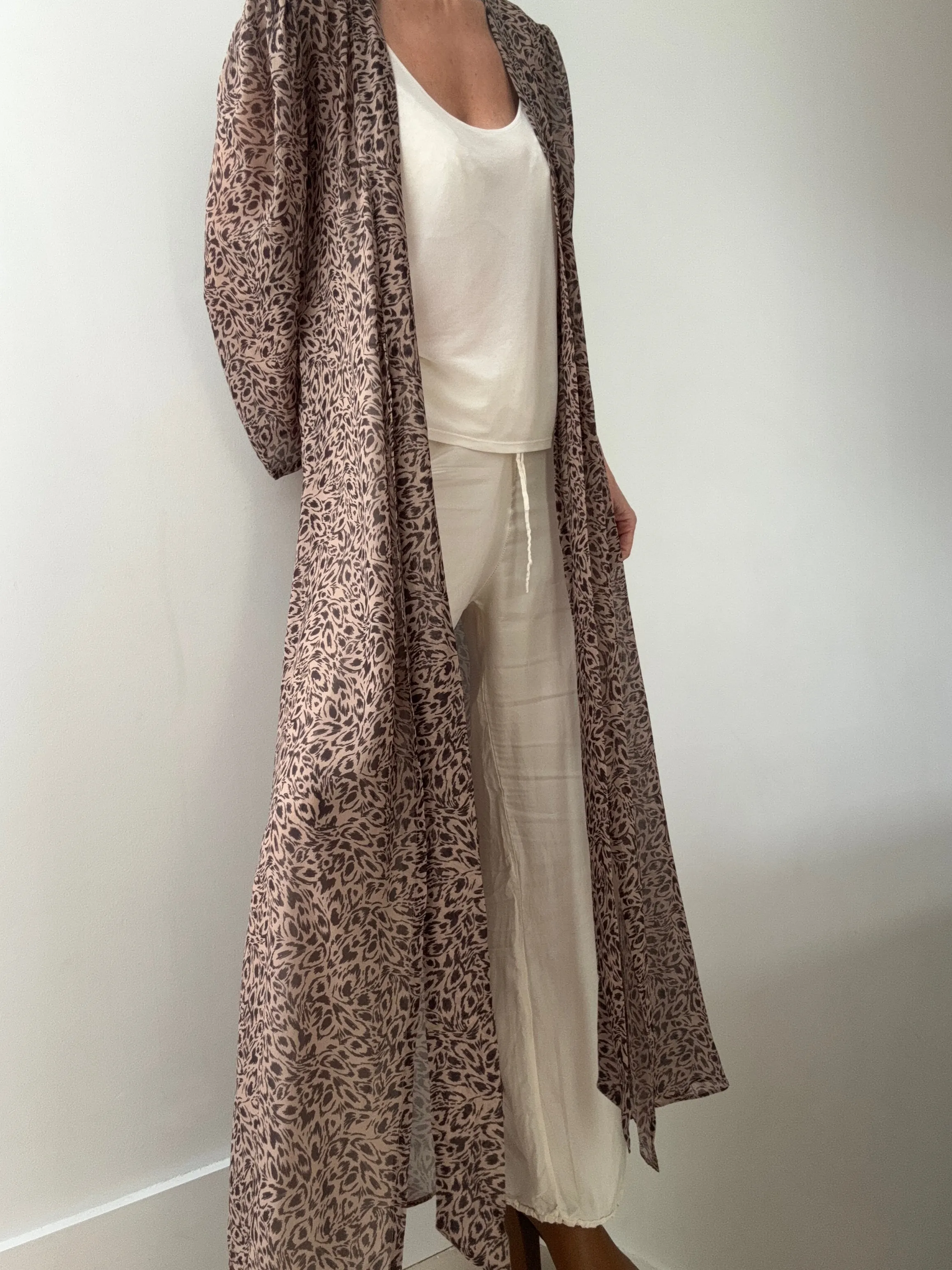 Evare Chiffon Tie Front Shirtdress
