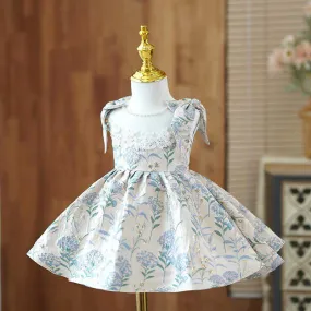 Fashion Flower Girl Dress in Modern Blue