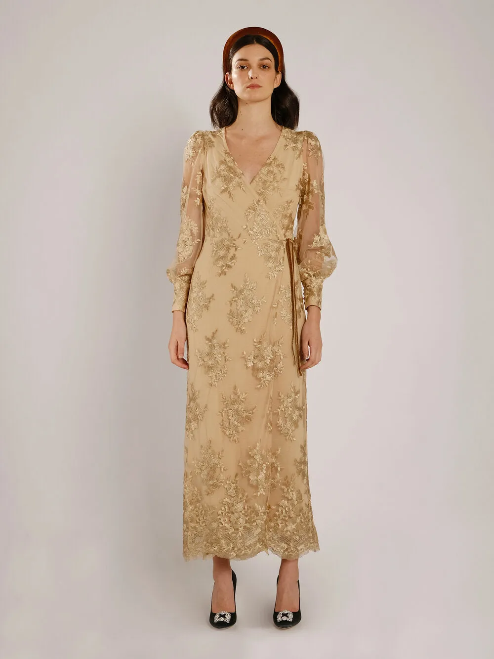Gabrielle Mustard Embroidered
