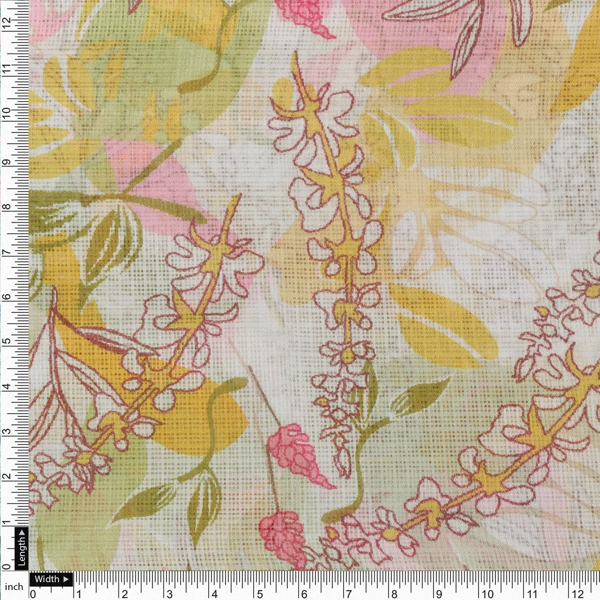 Gorgeous Decorative Kota Doria Digital Printed Fabric Material