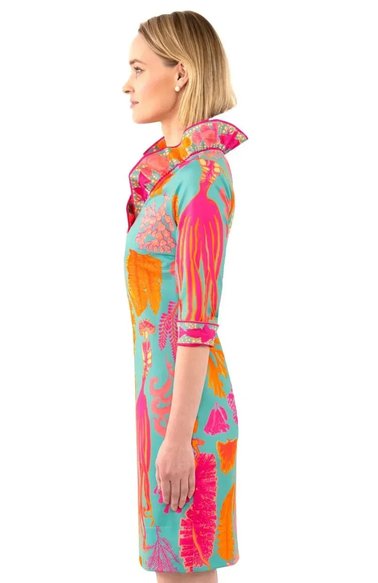 Gretchen Scott | Jersey Ruffle Neck Dress | Women's