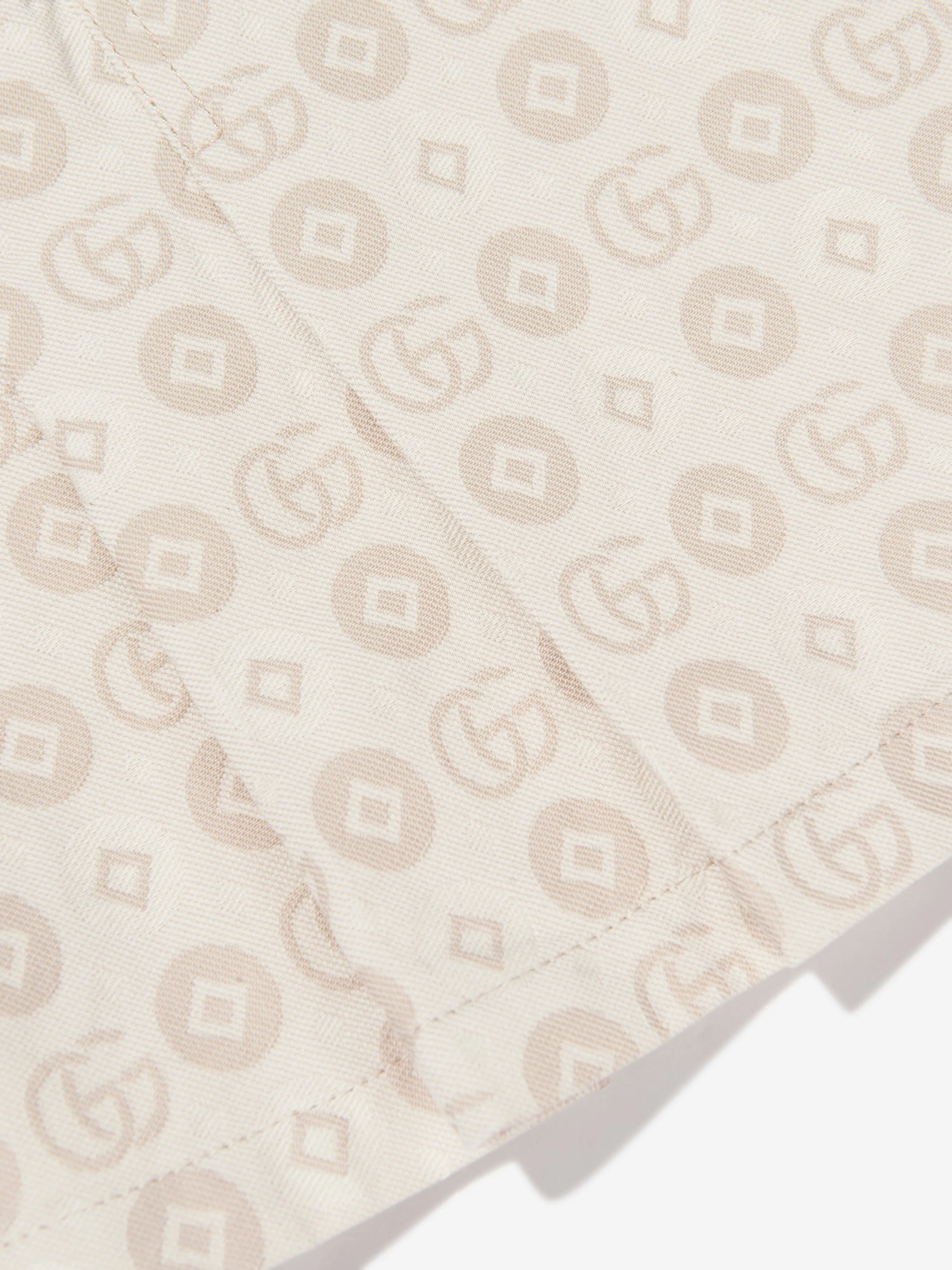 Gucci Girls GG Logo Dress in Ivory