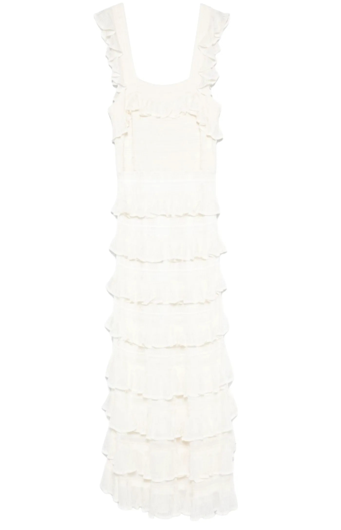Kaleidoscope ruffled midi dress