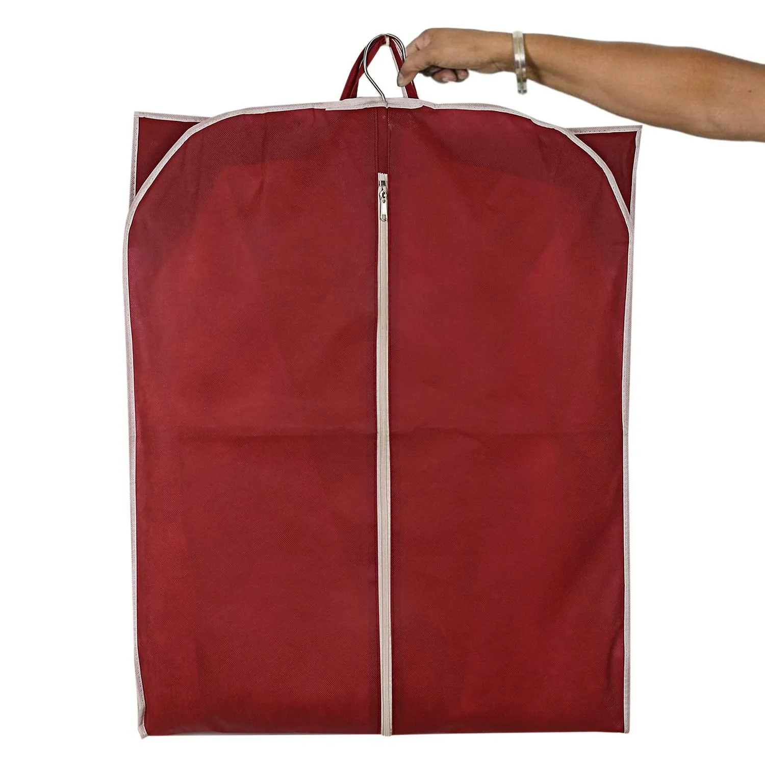 Kuber Industries Non Woven 1 Piece Long Suit Sherwani Cover (Maroon) -NEWTC5855 (CTKTCTNEW5818), Standard