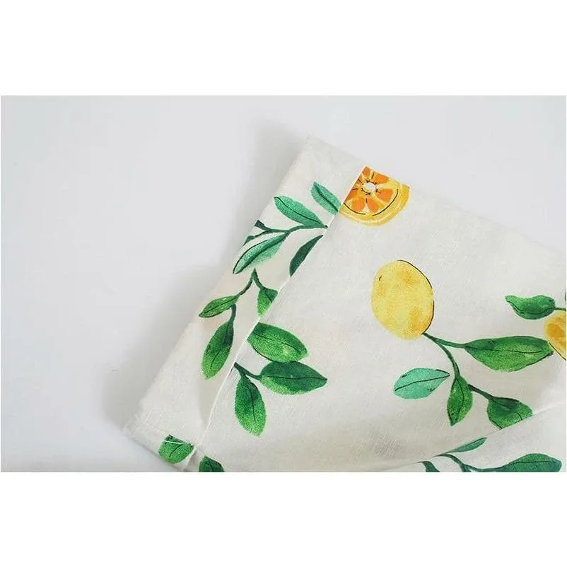 LEMON PRINT LOOSE CASUAL MINI DRESS