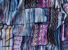 Light to Mid-Weight Plum Boho Viscose Blend Ponte Knit (Made in the Netherlands)
