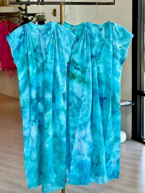Logx92 Gauze Maxi Dress - Aqua River