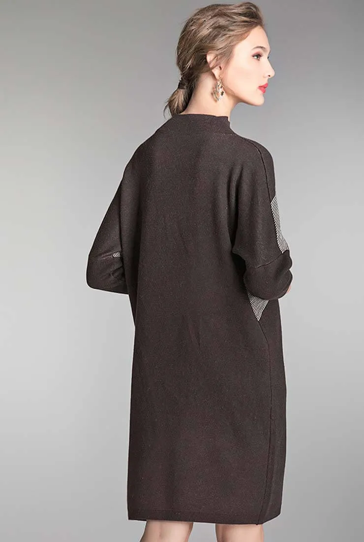 Loose Shape Mid-length Sweater Dress