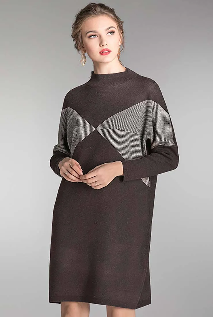 Loose Shape Mid-length Sweater Dress