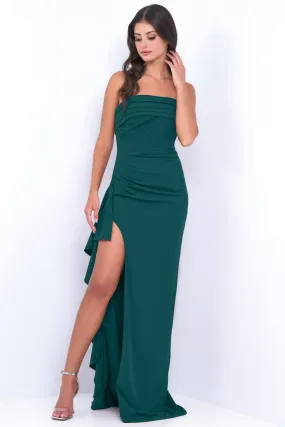 Marie Strapless Maxi Dress - Emerald