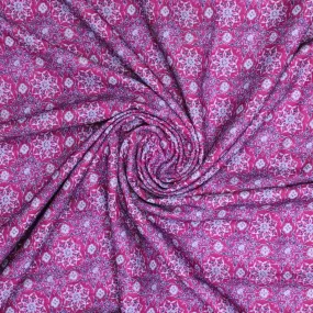 Modern Beautiful Sunflower Art Digital Printed Fabric - Rayon