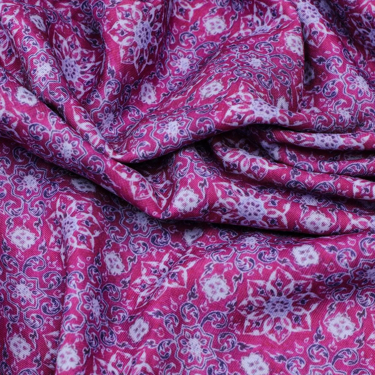 Modern Beautiful Sunflower Art Digital Printed Fabric - Rayon