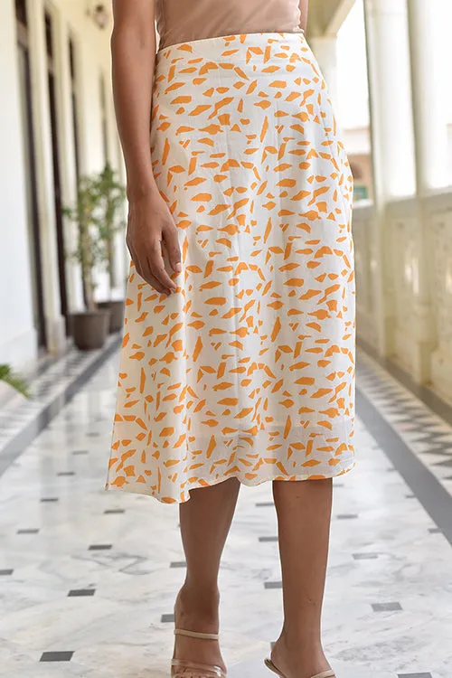 Okhai 'Flitter' Hand Block Printed Skirt