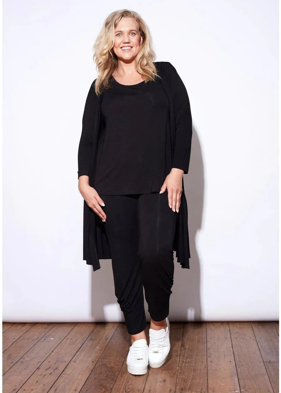 Quatro Cashmere Duster Black