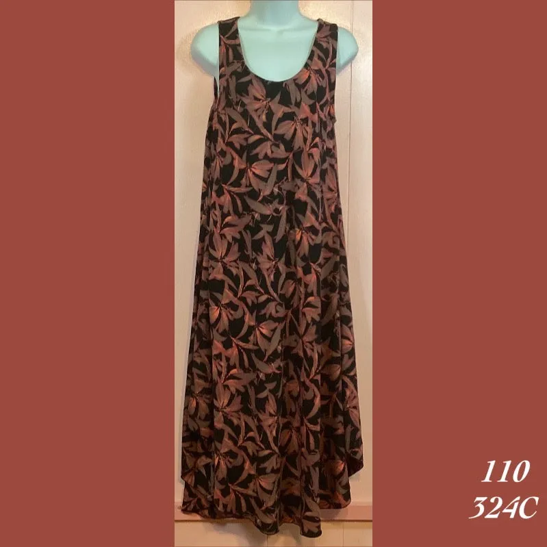 Rainbow Jo Sundress Resort Wear Floral Print Midi Dress - 110 - 324C