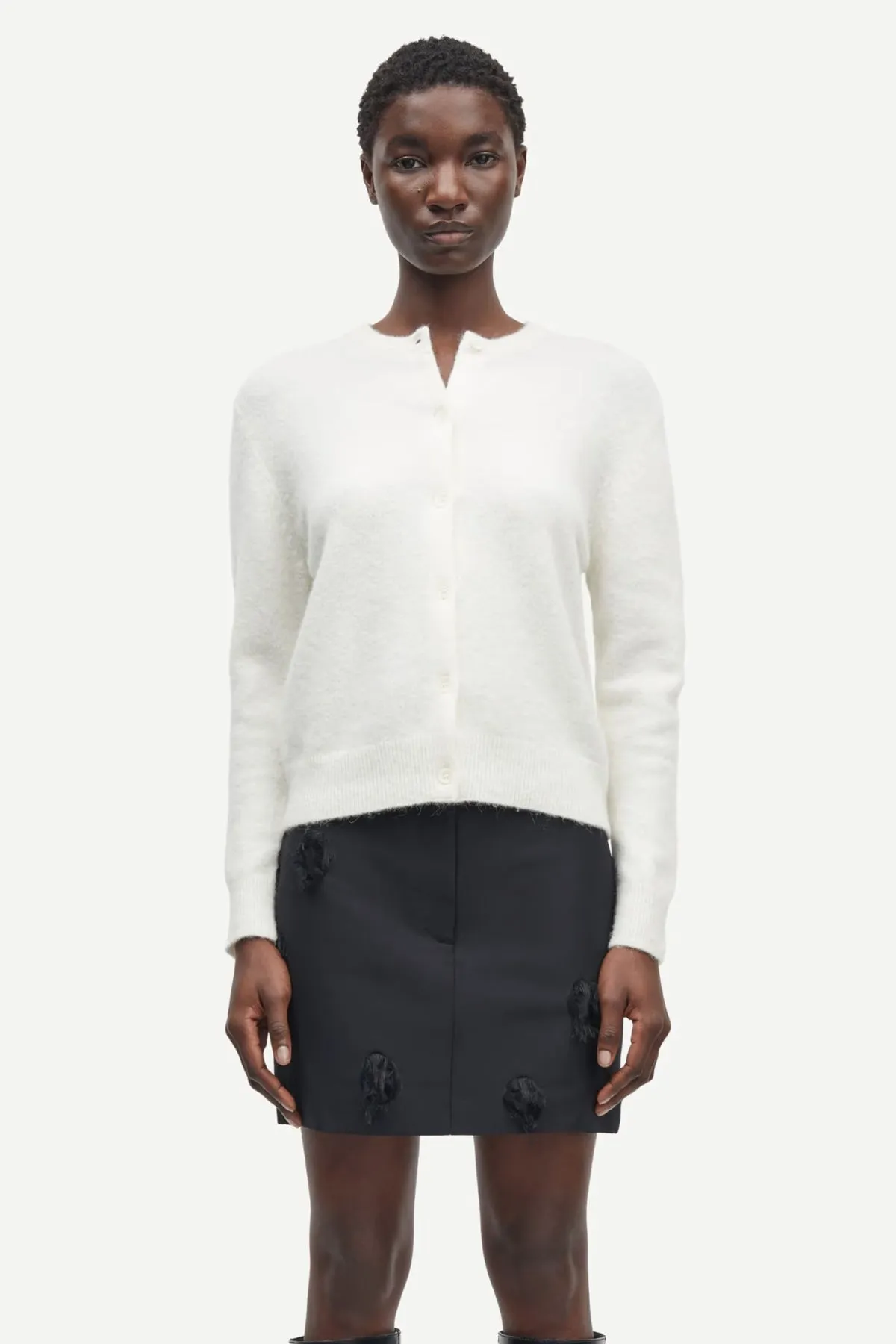 Samsøe Samsøe Nor Cardigan - Clear Cream