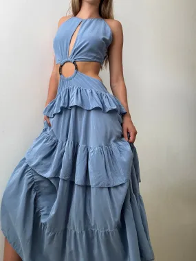 Silk Lily Maxi Dress