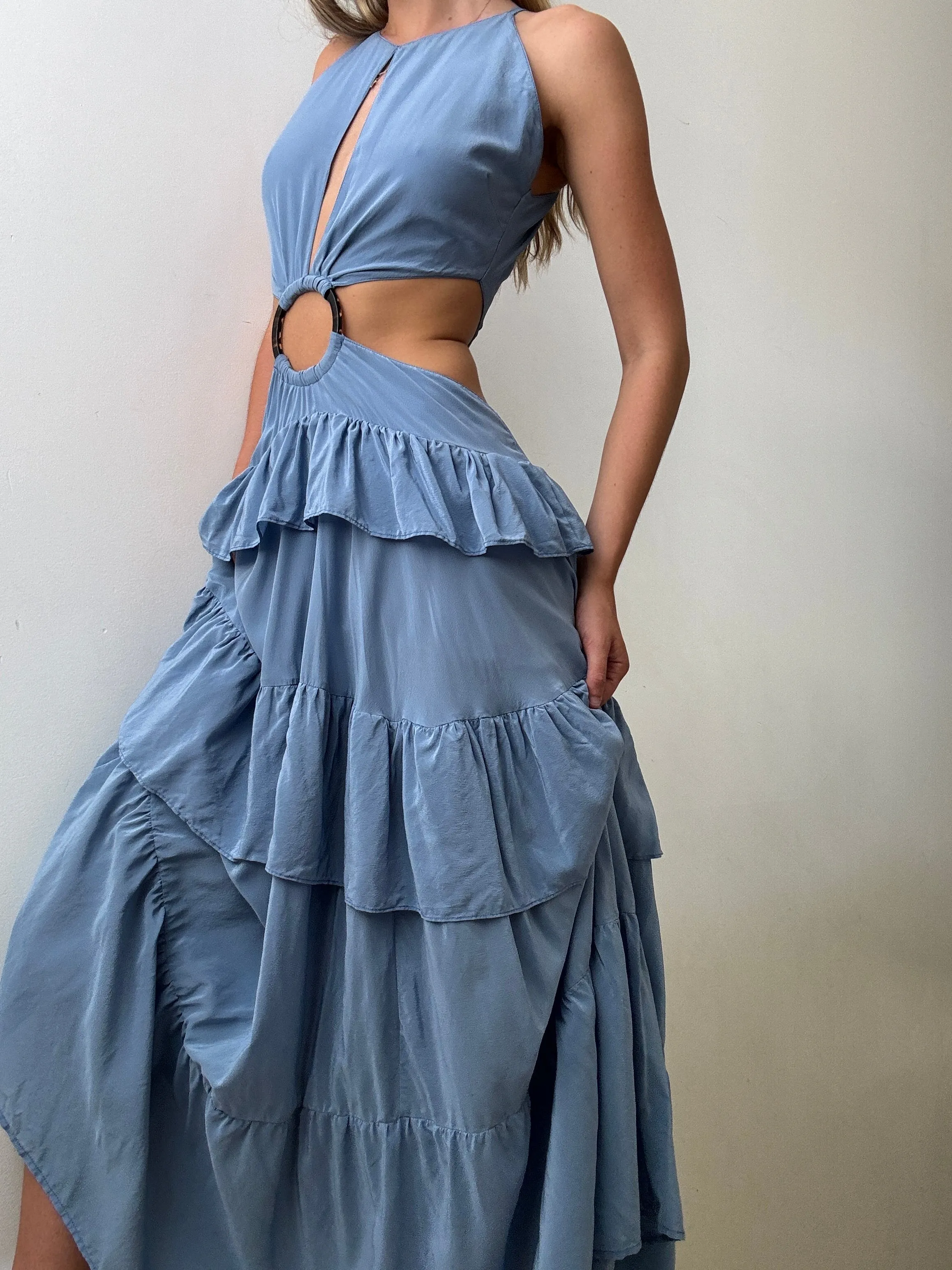 Silk Lily Maxi Dress