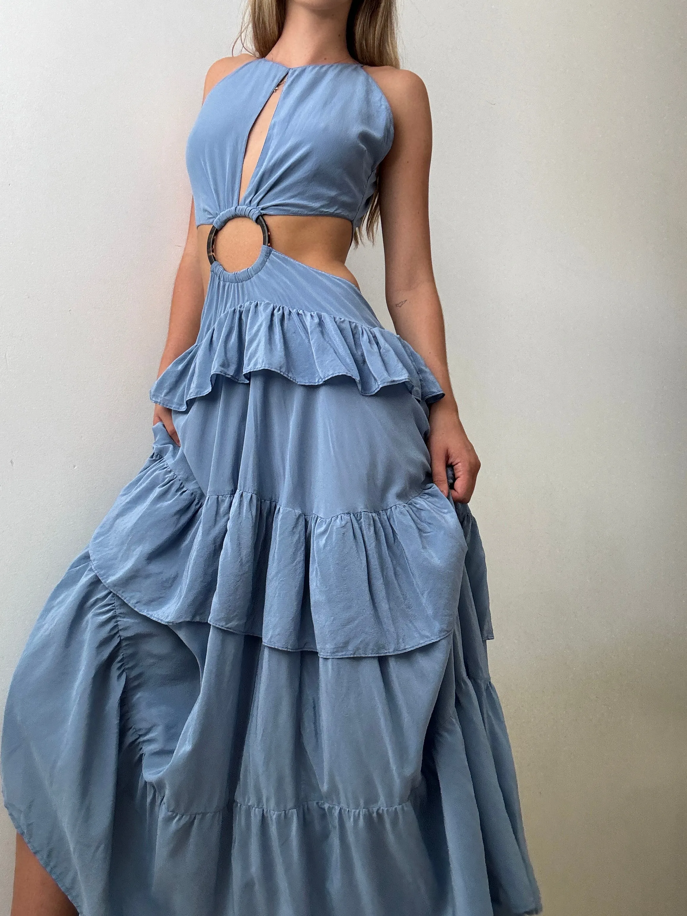 Silk Lily Maxi Dress