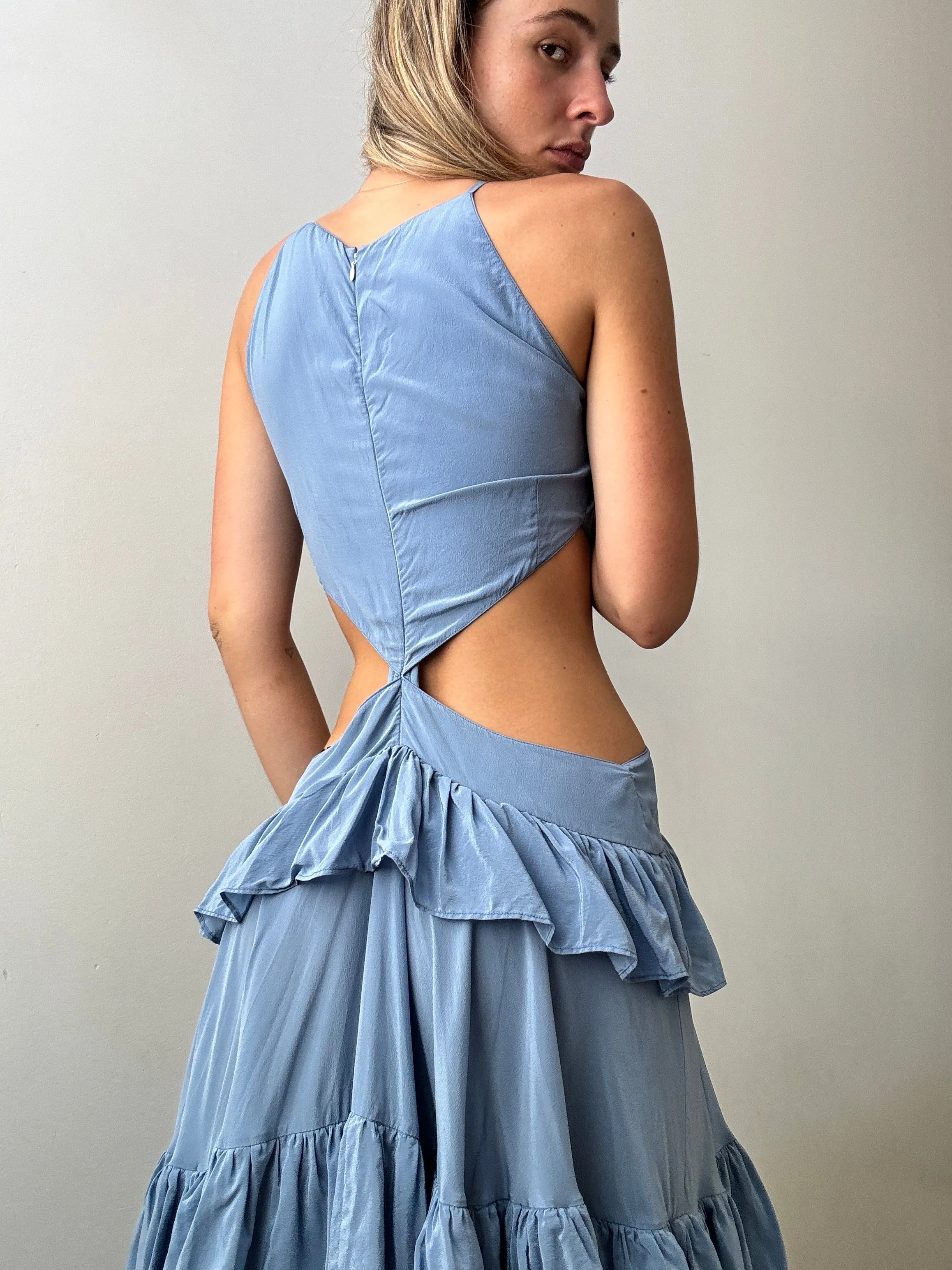 Silk Lily Maxi Dress