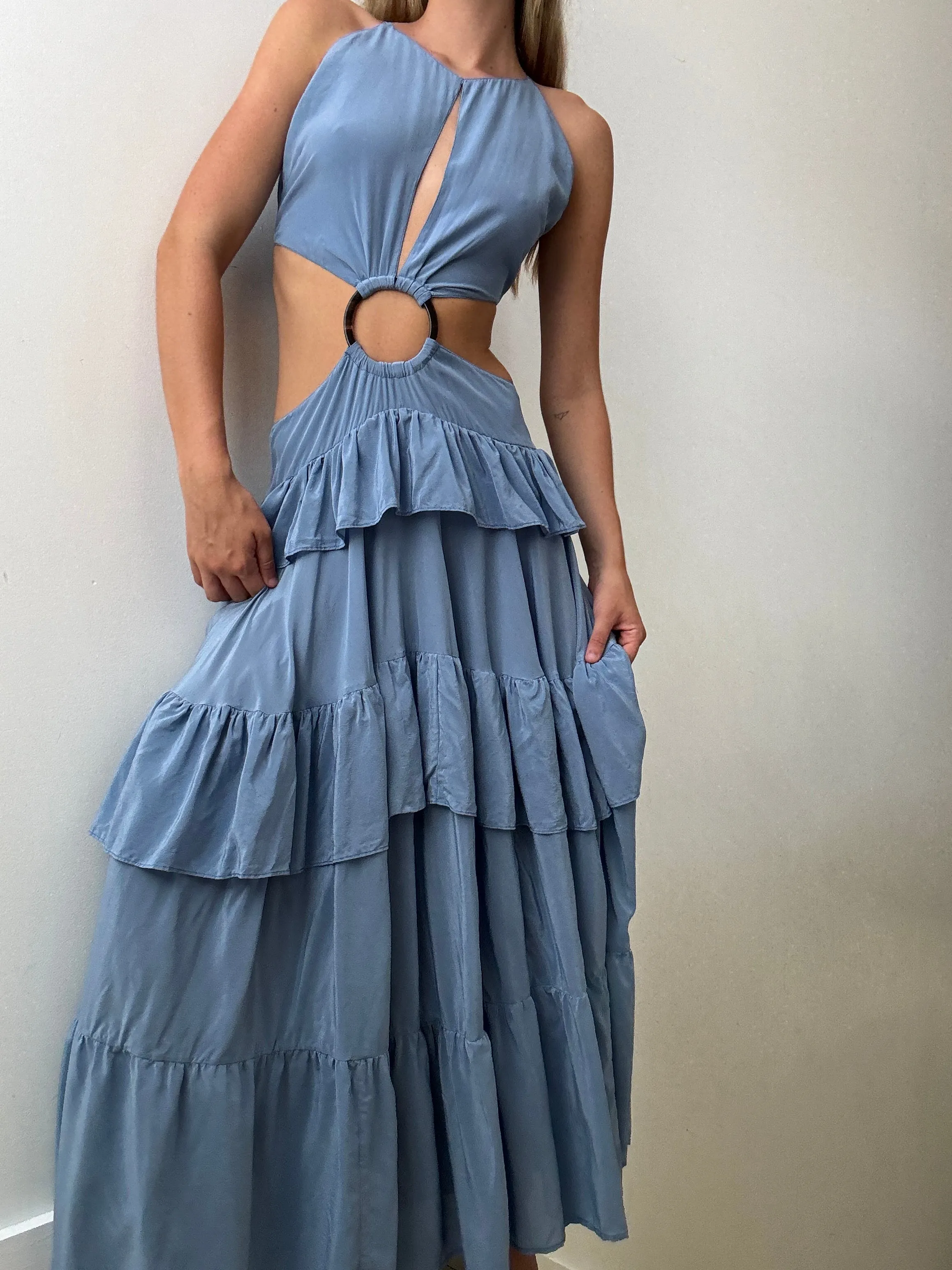 Silk Lily Maxi Dress