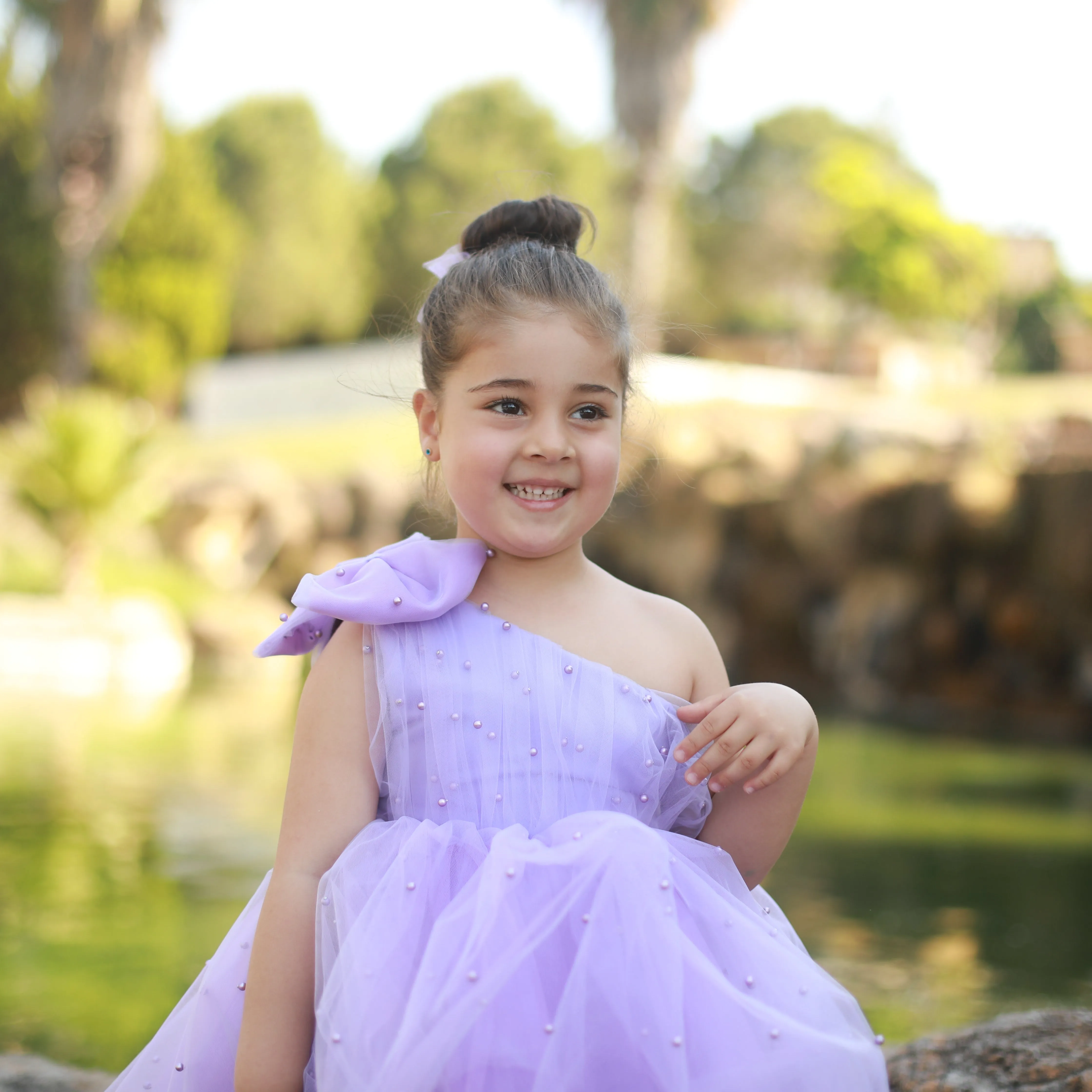 Stella pearl dress lilac
