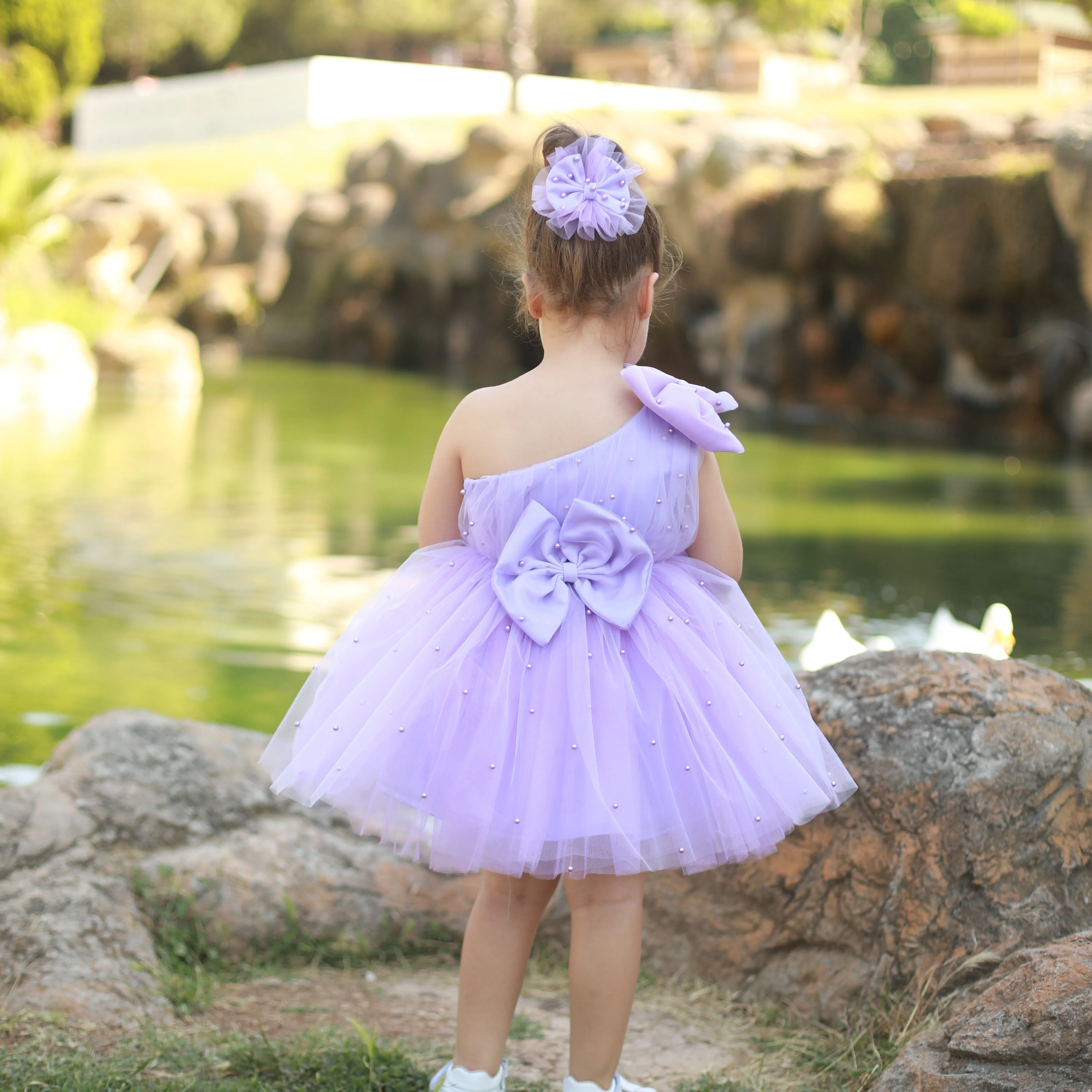Stella pearl dress lilac