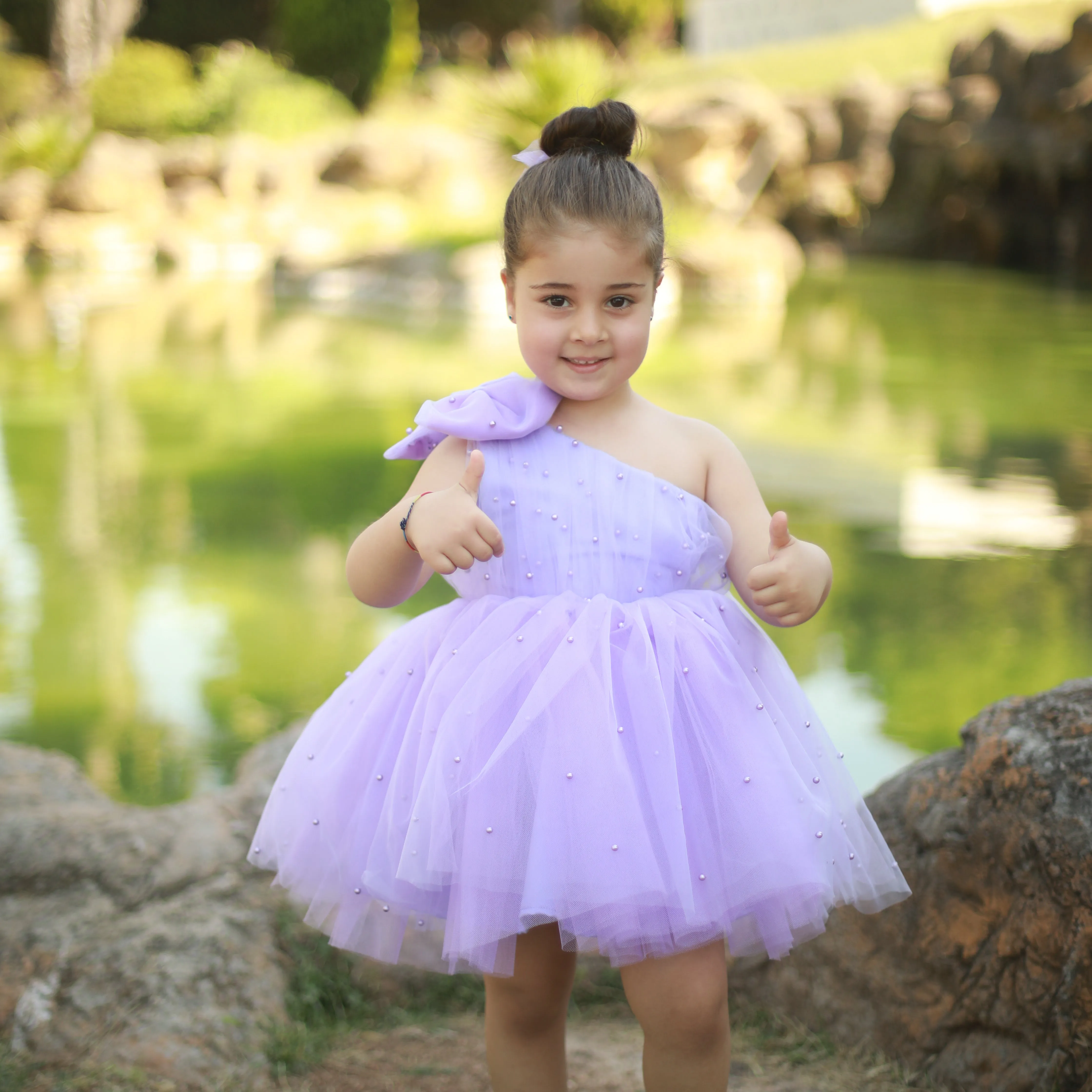 Stella pearl dress lilac