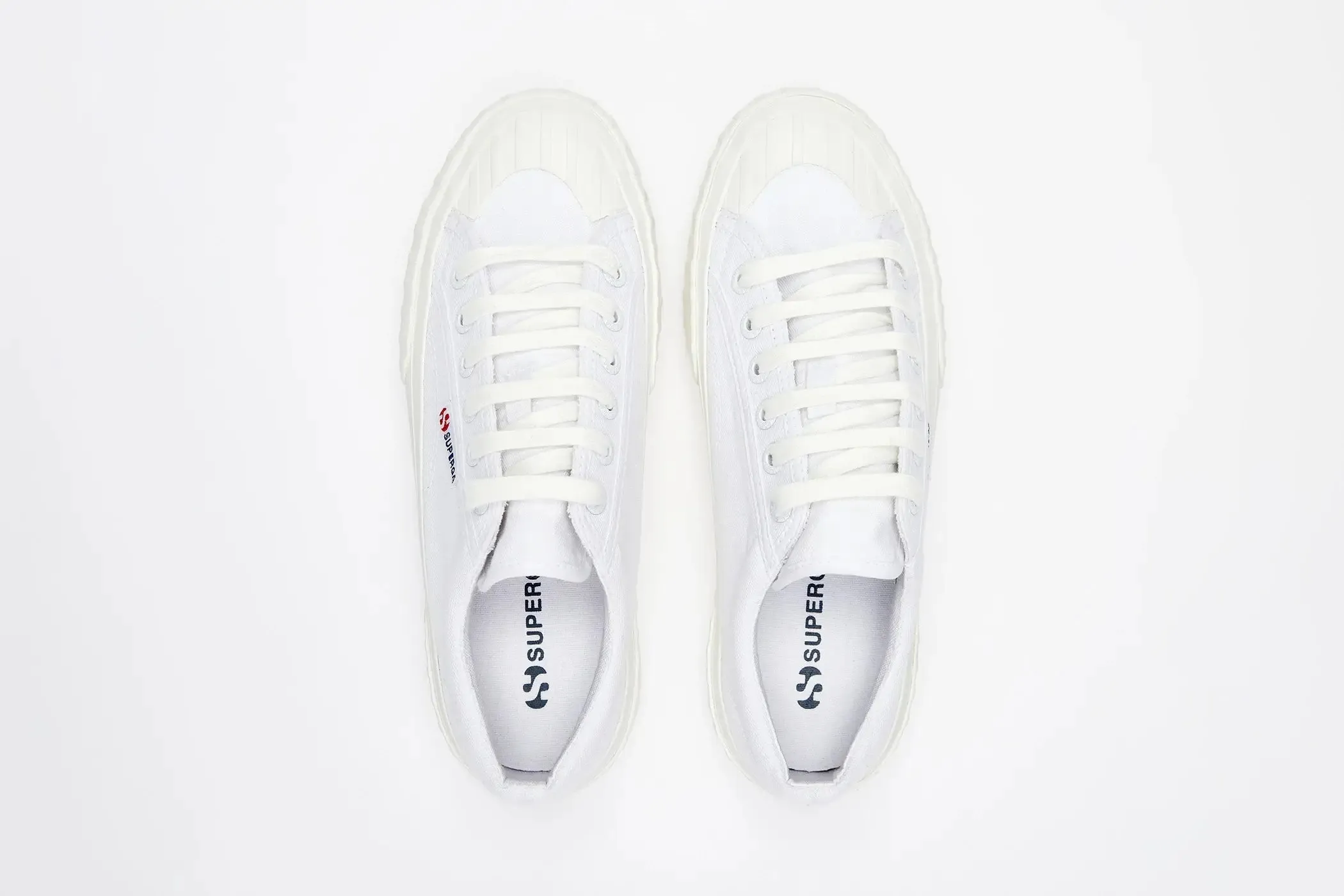Superga 2631 Stripe Platform - White Avorio
