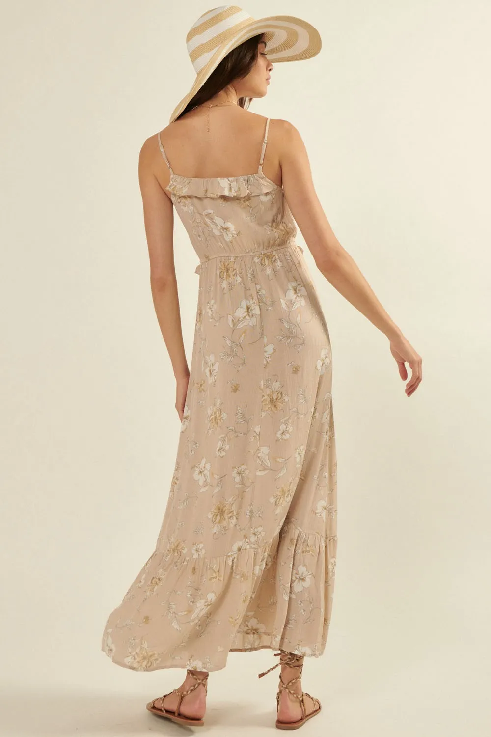 The Helena Pleated Maxi Dress