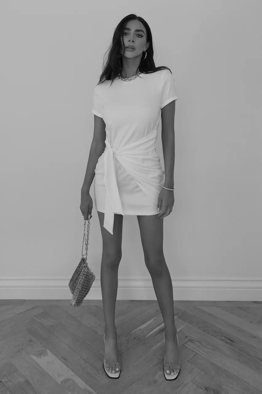 Winnie Shirt Dress - White