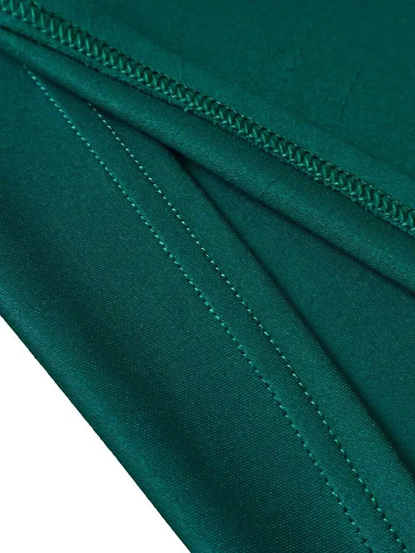 xakxx Bowknot Lace-Up Solid Color V-Neck Midi Dresses